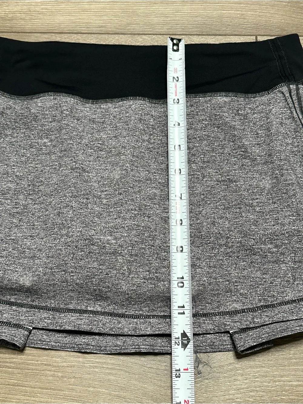 Lululemon Pace Rival Running Skirt Skort Heather Lux Multi Black Size 6